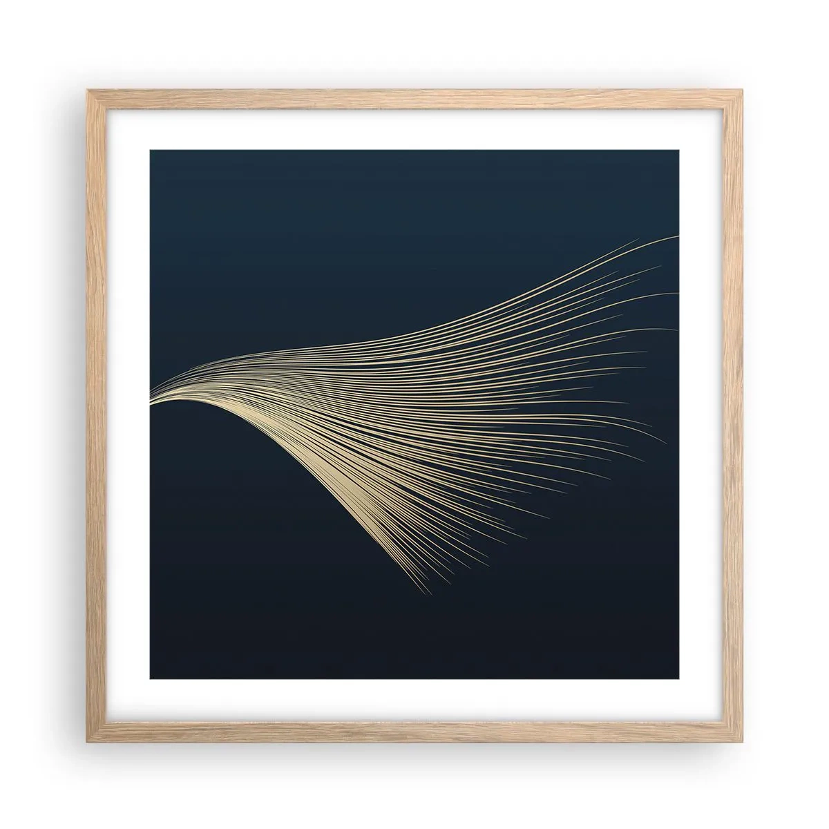 Poster în ramă de stejar deschis - Ca părul unui înger - 50x50 cm