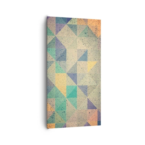 Tablou pe pânză - Republica triunghiurilor - 65x120 cm