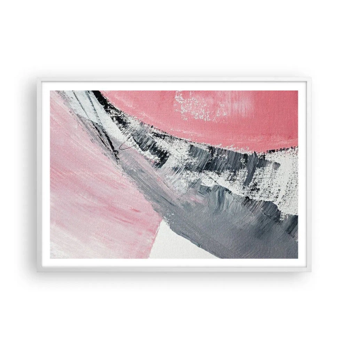 Poster în ramă albă - Compoziție adaptată - 100x70 cm