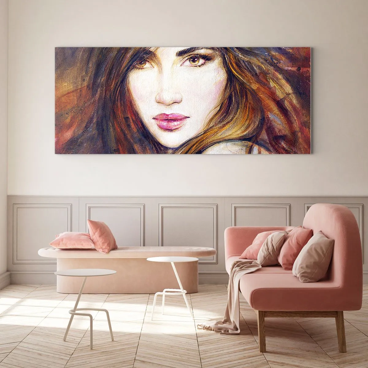 Tablou pe sticlă - Un bănuț pentru gândurile tale - 120x50 cm