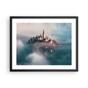 Poster în ramă neagră - Insula de vis - 50x40 cm