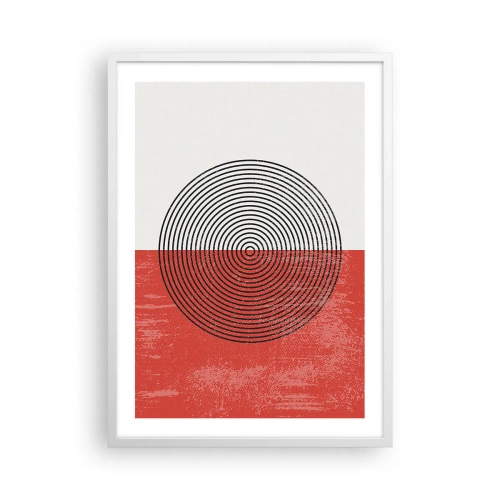 Poster în ramă albă - Direct la subiect - 50x70 cm