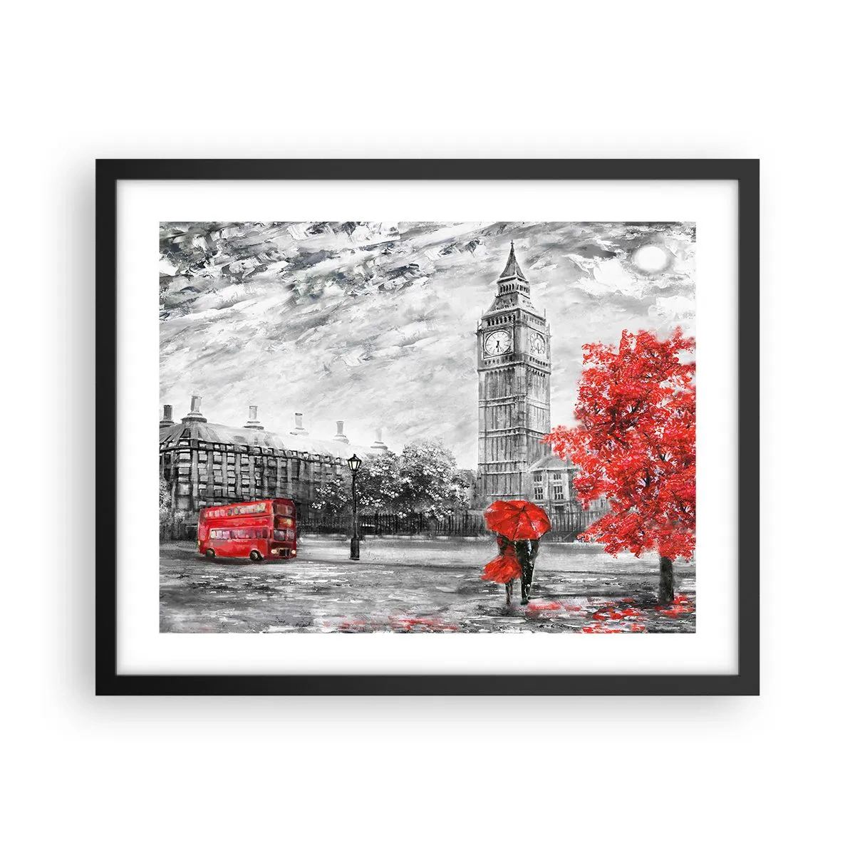 Poster în ramă neagră - O zi excitantă - 50x40 cm