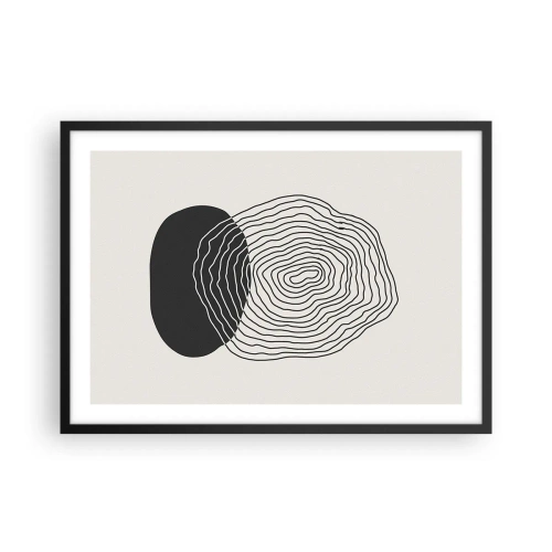 Poster în ramă neagră - Persistență și vibrațiile - 70x50 cm