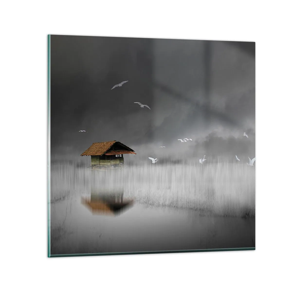 Tablou pe sticlă - Adăpost de ploaie - 50x50 cm