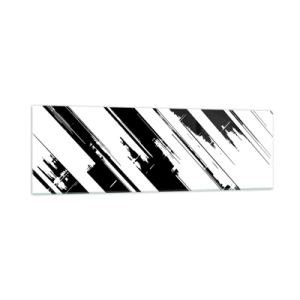 Tablou pe sticlă - Compoziție intensă și dinamică - 160x50 cm