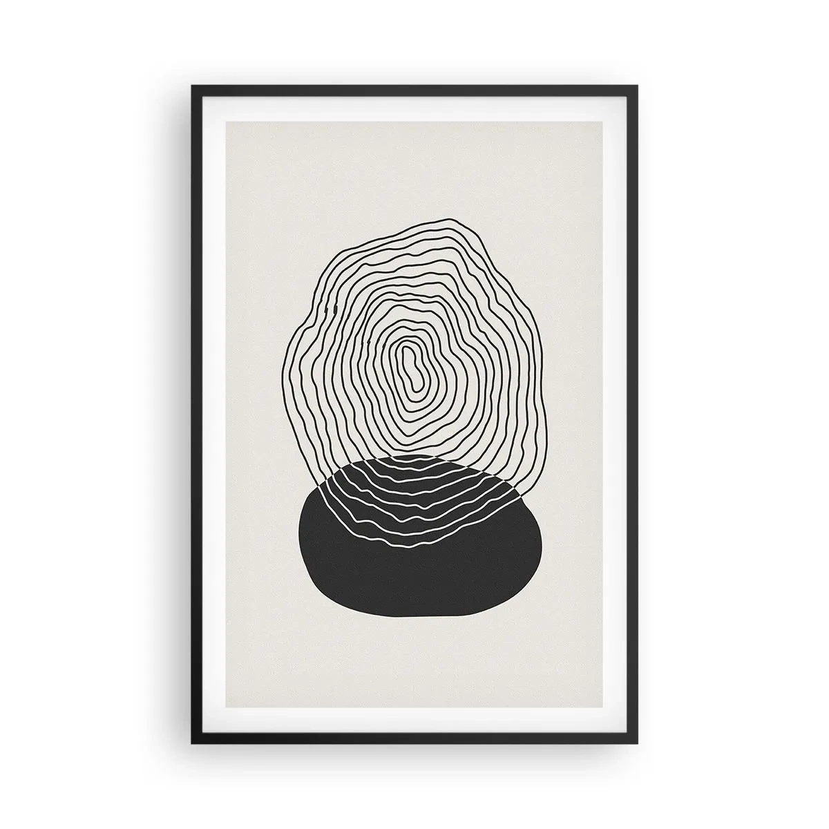 Poster în ramă neagră - Persistență și vibrațiile - 61x91 cm
