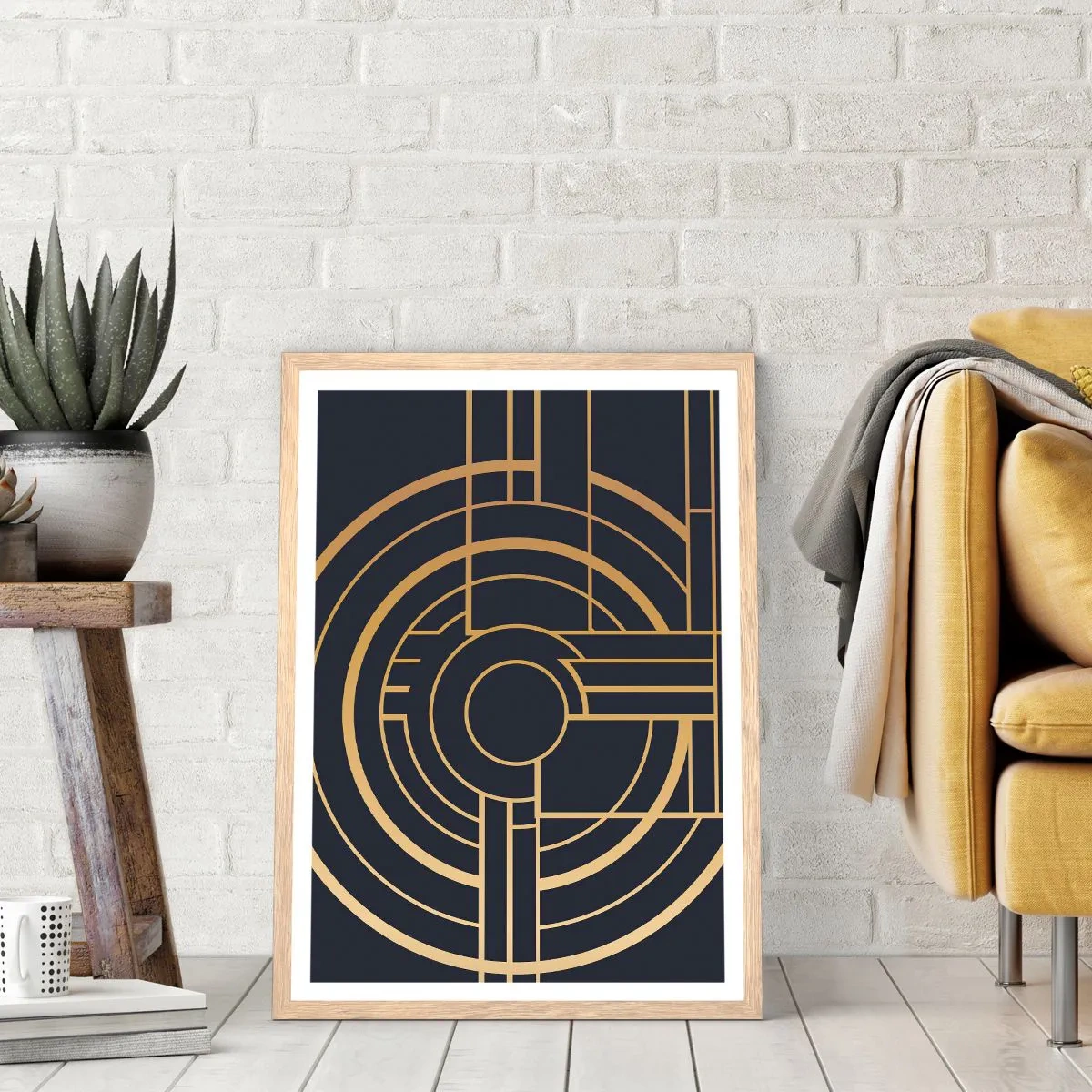 Poster în ramă de stejar deschis - Întoarcerea lucrurilor - 61x91 cm