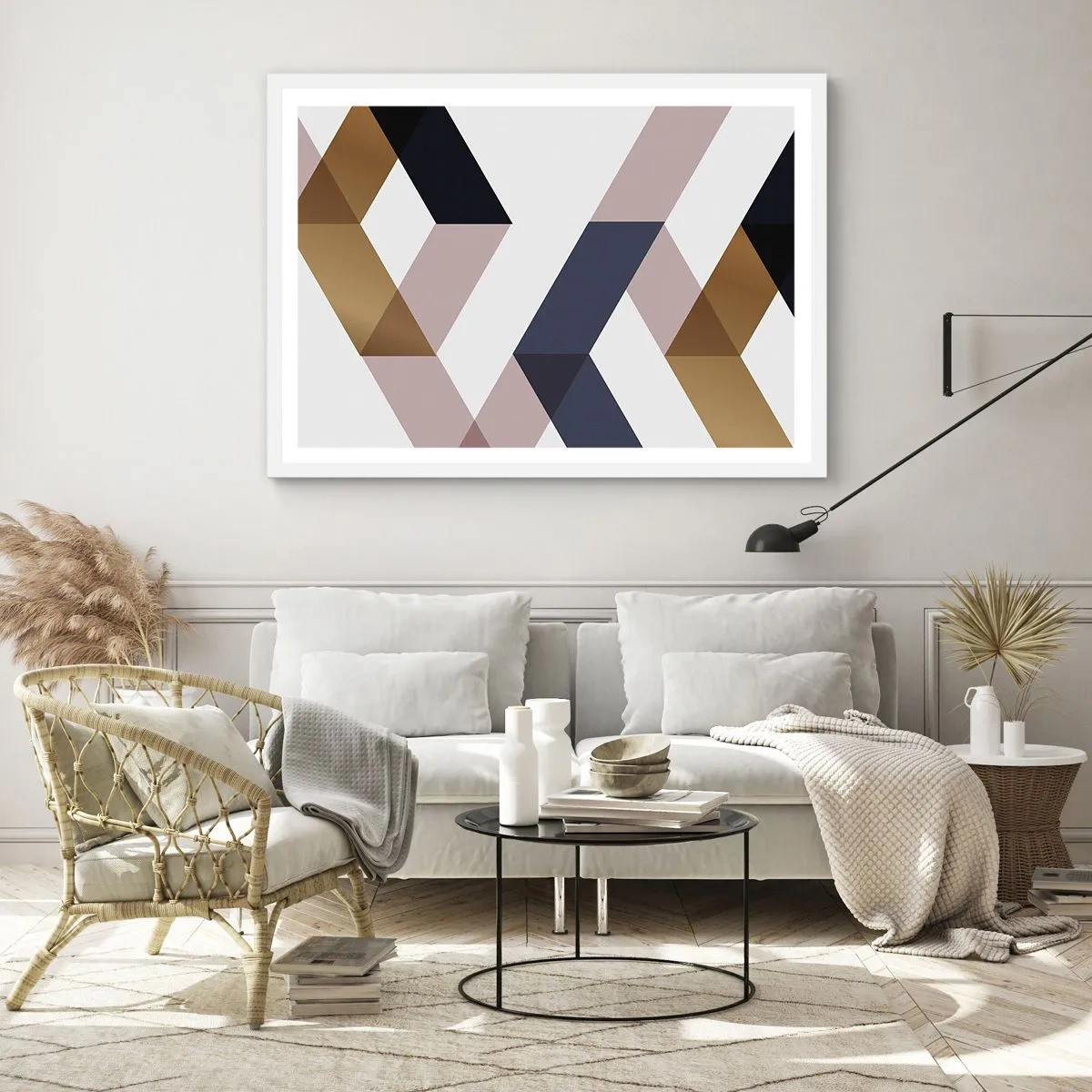 Poster în ramă albă - Planuri și unghiuri - 91x61 cm