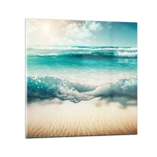 Tablou pe sticlă - Calmul oceanului - 30x30 cm