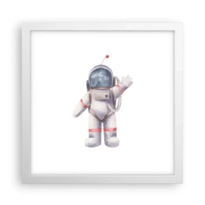 Poster în ramă albă - Pe curând! - 30x30 cm