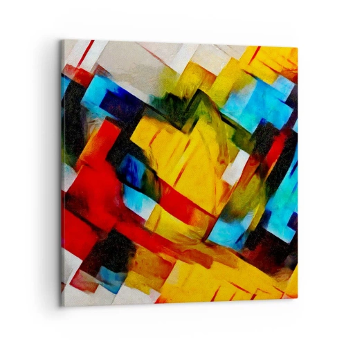 Tablou pe pânză - Sandviș multicolor - 50x50 cm
