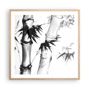 Poster în ramă de stejar deschis - Primul-plan al Orientului - 60x60 cm