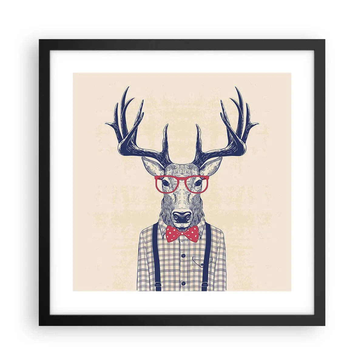 Poster în ramă neagră - O extravaganță jucăușă - 40x40 cm