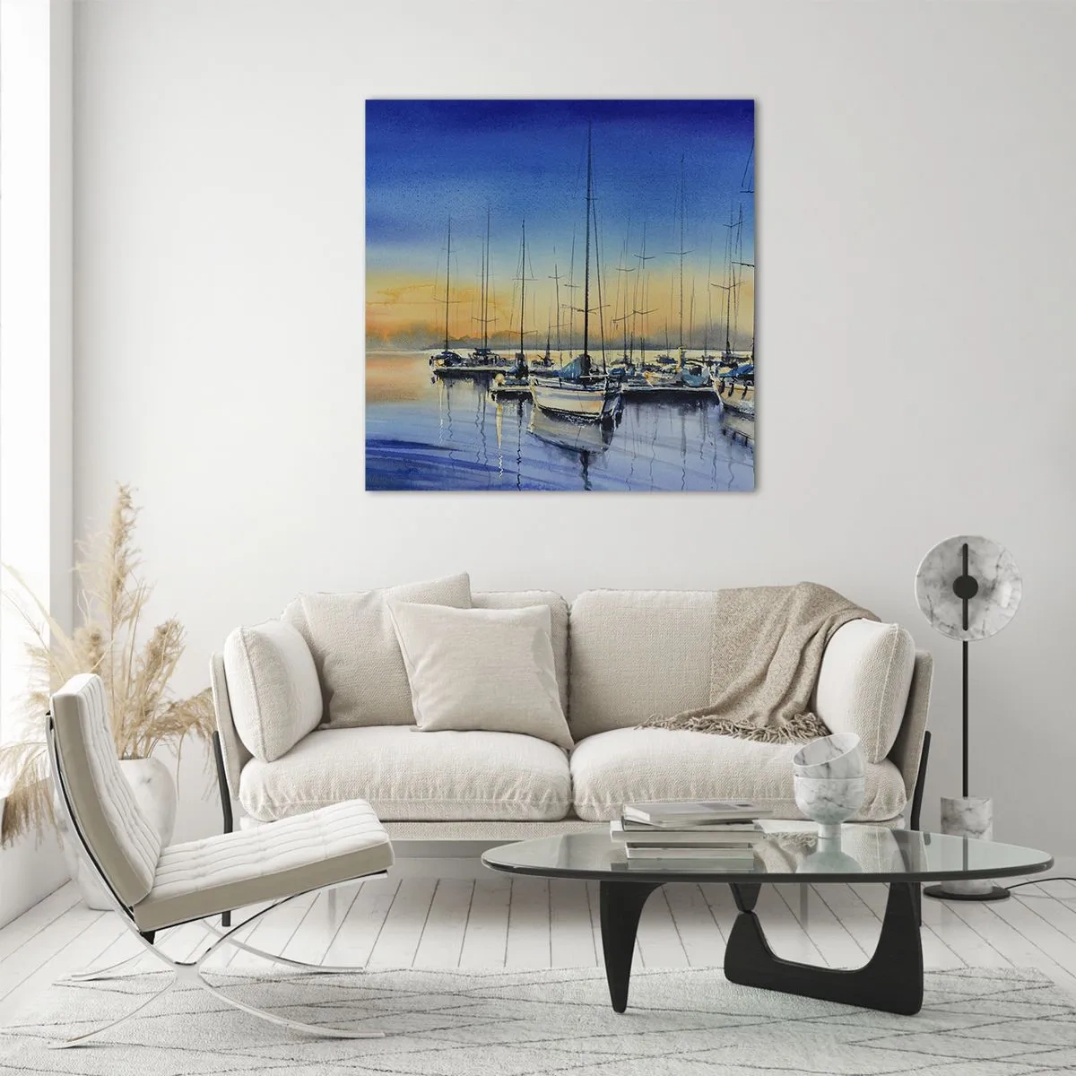 Tablou pe sticlă - Sfârșitul unei zile bune - 70x70 cm