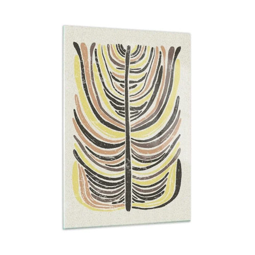 Tablou pe sticlă - Abstracția plină de viață - 50x70 cm