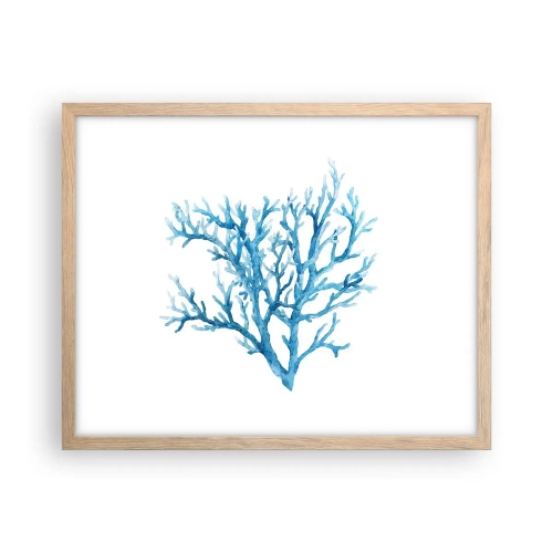 Poster în ramă de stejar deschis - Filigranul marin - 50x40 cm