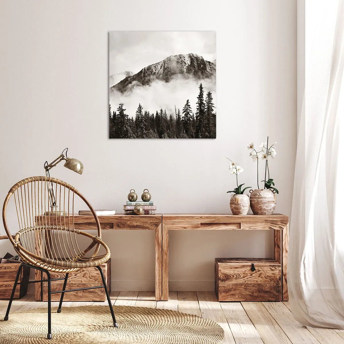 Tablou pe pânză - Stăpânul de granit - 50x50 cm