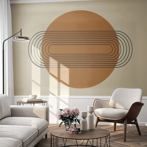 Tapet Premium Sand - Planul perfect - Abstracția, Grafică, Model modern - 300x210 cm