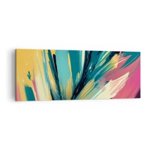 Tablou pe pânză - Compoziția - o explozie de bucurie - 140x50 cm