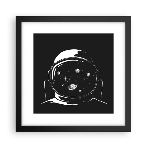 Poster în ramă neagră - Mișto priveliște - 30x30 cm