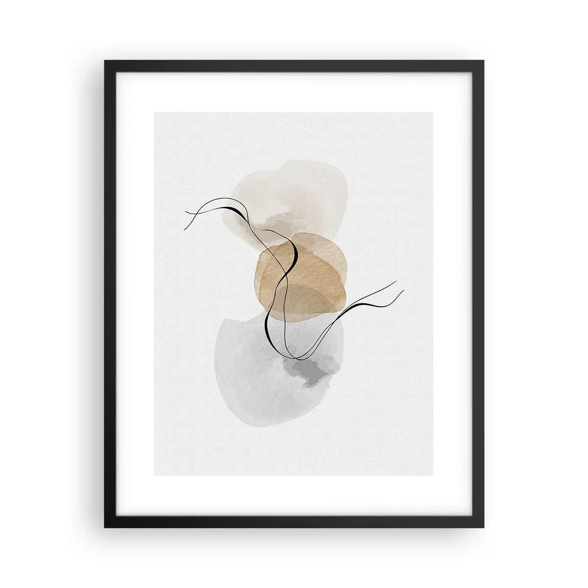 Poster în ramă neagră - Mărgele de aer - 40x50 cm