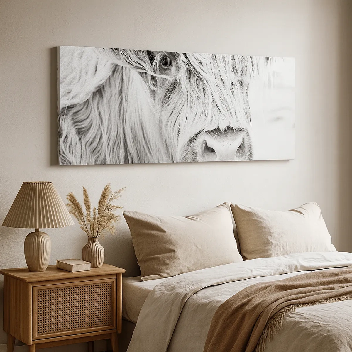 Tablou pe pânză - Sălbăticie scoțiană - 30x30 cm