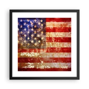 Poster în ramă neagră - Gloria nu trece - 40x40 cm