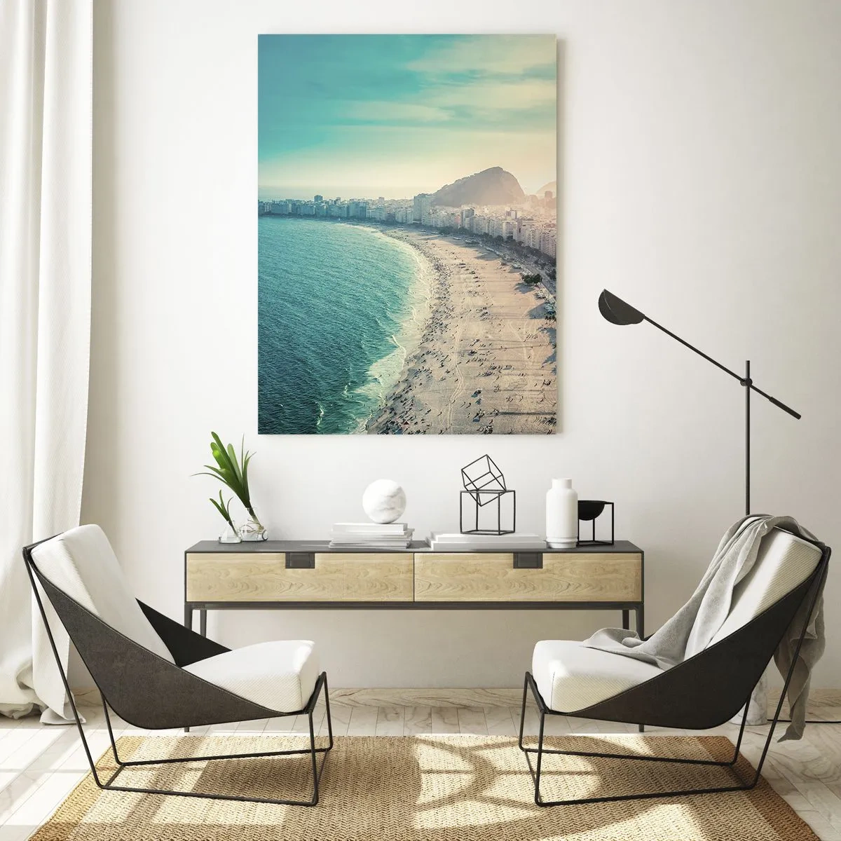 Tablou pe sticlă - Vacanță perpetuă în Rio - 50x70 cm