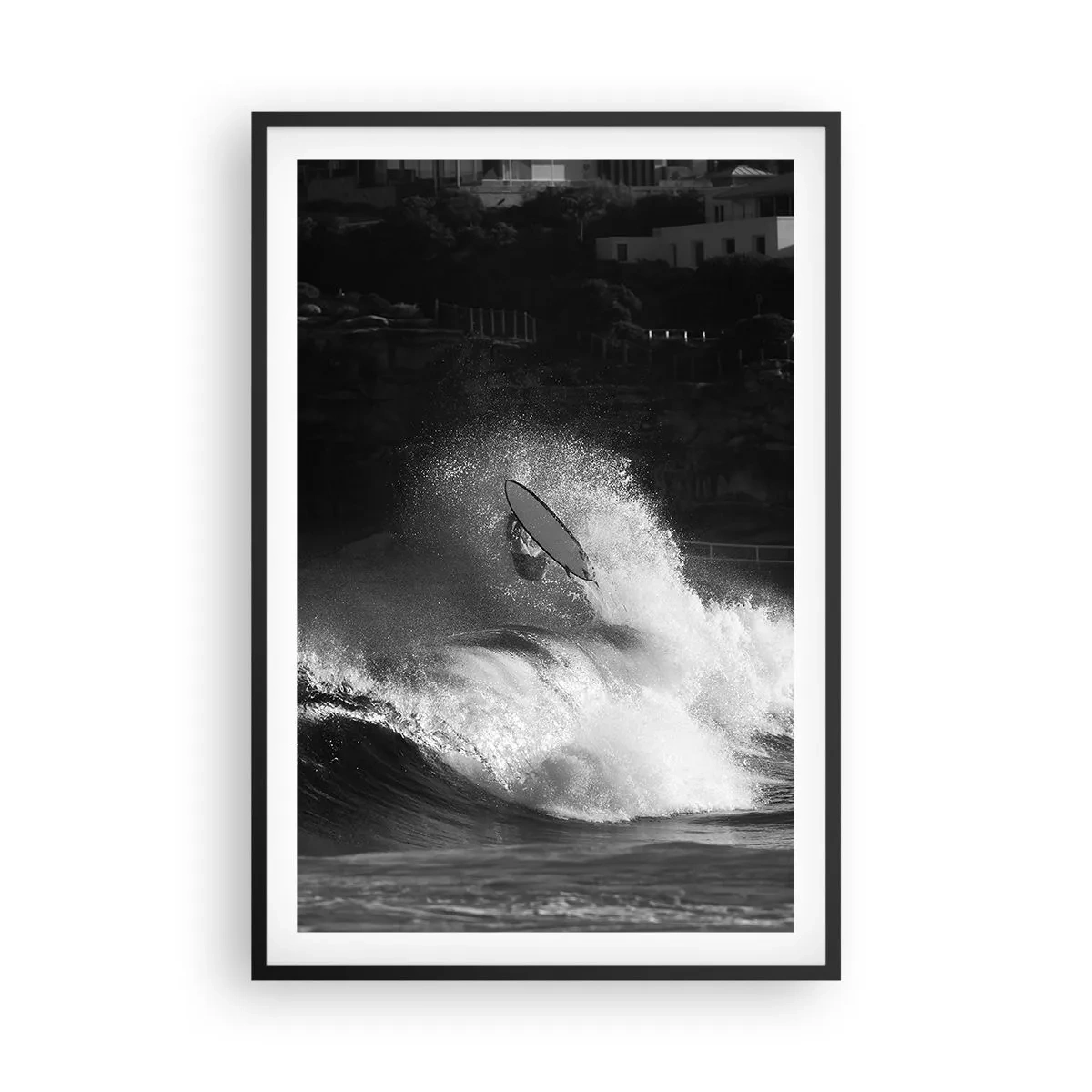 Poster în ramă neagră - Provocare acceptată! - 61x91 cm