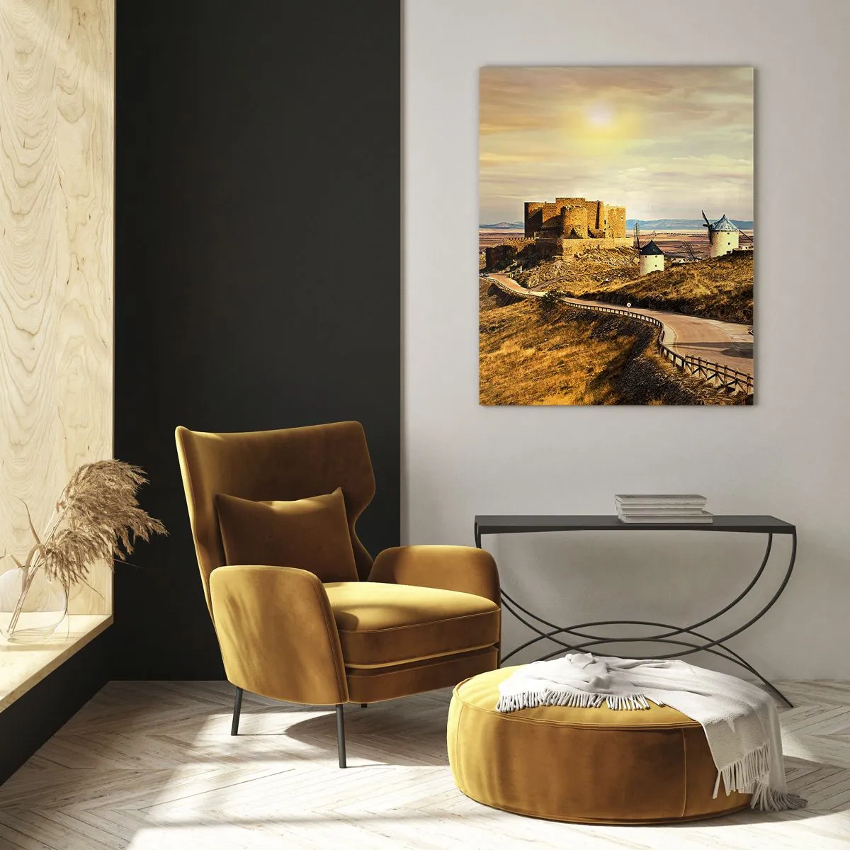 Tablou pe sticlă - Don Quijote apare imediat - 80x120 cm