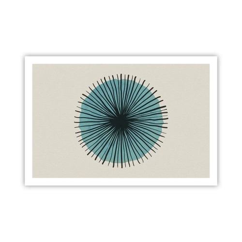 Poster - Radiant pe albastru - 91x61 cm