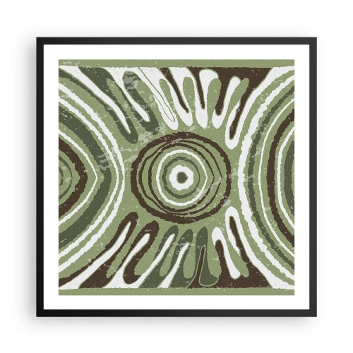 Poster în ramă neagră - Explozie de emoții - 60x60 cm