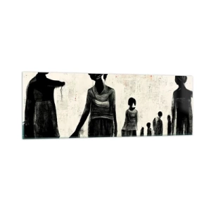 Tablou pe sticlă - Împotriva singurătății - 90x30 cm
