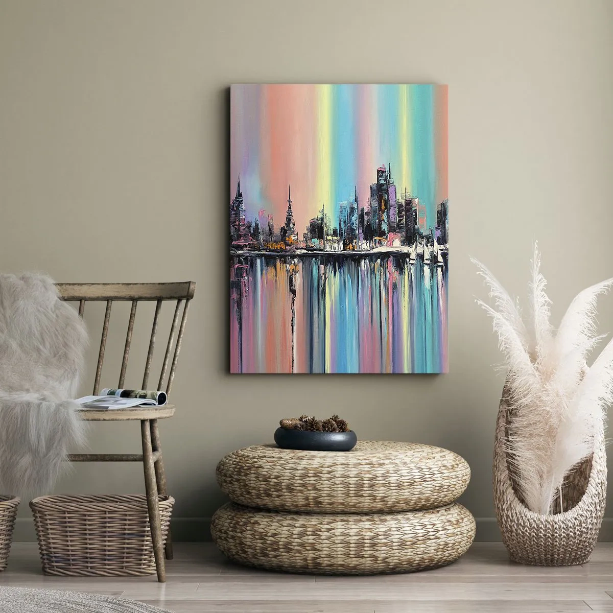 Tablou pe pânză - Strălucește cu lumina nopții - 70x100 cm