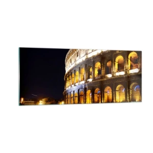 Tablou pe sticlă - Să înceapă jocurile - 100x40 cm