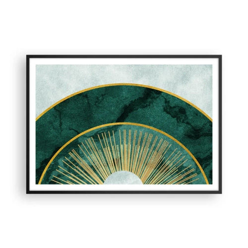 Poster în ramă neagră - Un alt sistem solar - 100x70 cm