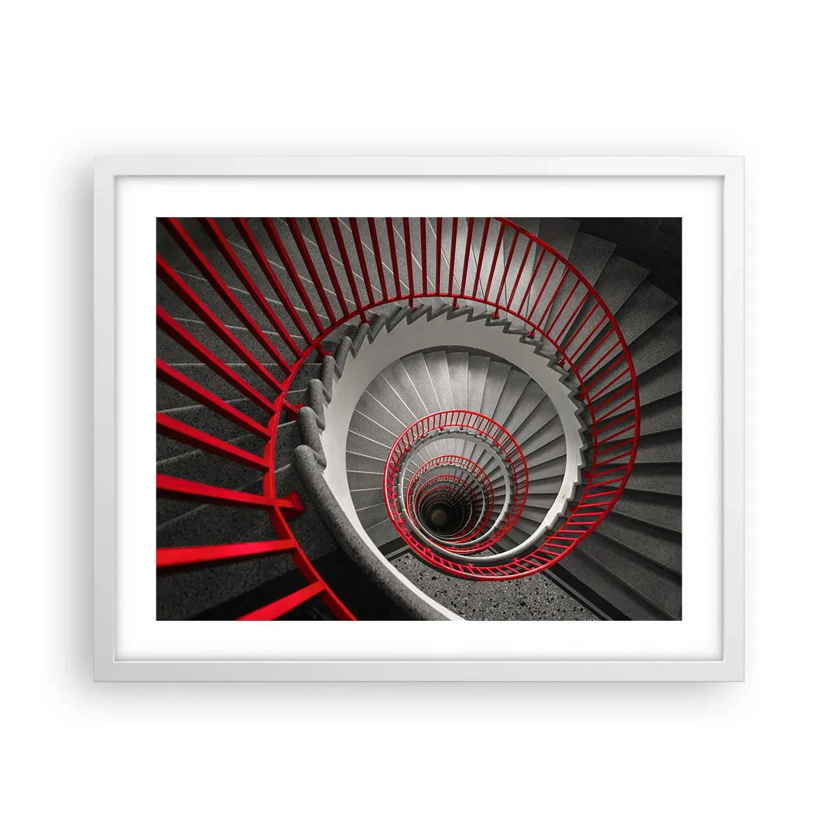 Poster în ramă albă - Jocuri arhitecturale - 50x40 cm