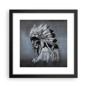 Poster în ramă neagră - Înapoi la rădăcini - 30x30 cm