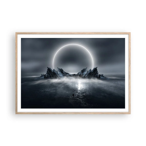 Poster în ramă de stejar deschis - Final de poveste - 100x70 cm