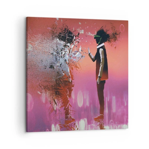 Tablou pe pânză - Este posibil să privești în interiorul tău? - 50x50 cm