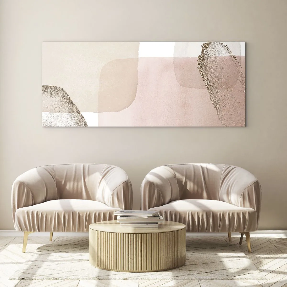 Tablou pe sticlă - O privire prin culoare - 120x50 cm