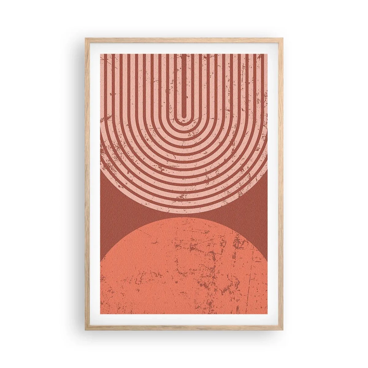 Poster în ramă de stejar deschis - Relație strânsă - 61x91 cm