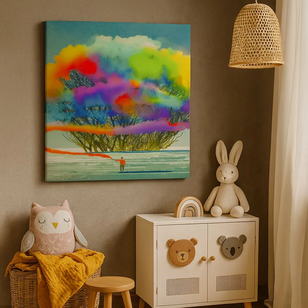 Tablou pe pânză - Aducând această lume la viață - 30x30 cm