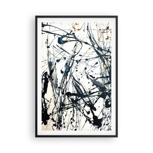 Poster în ramă neagră - Abstracție expresionistă - 61x91 cm