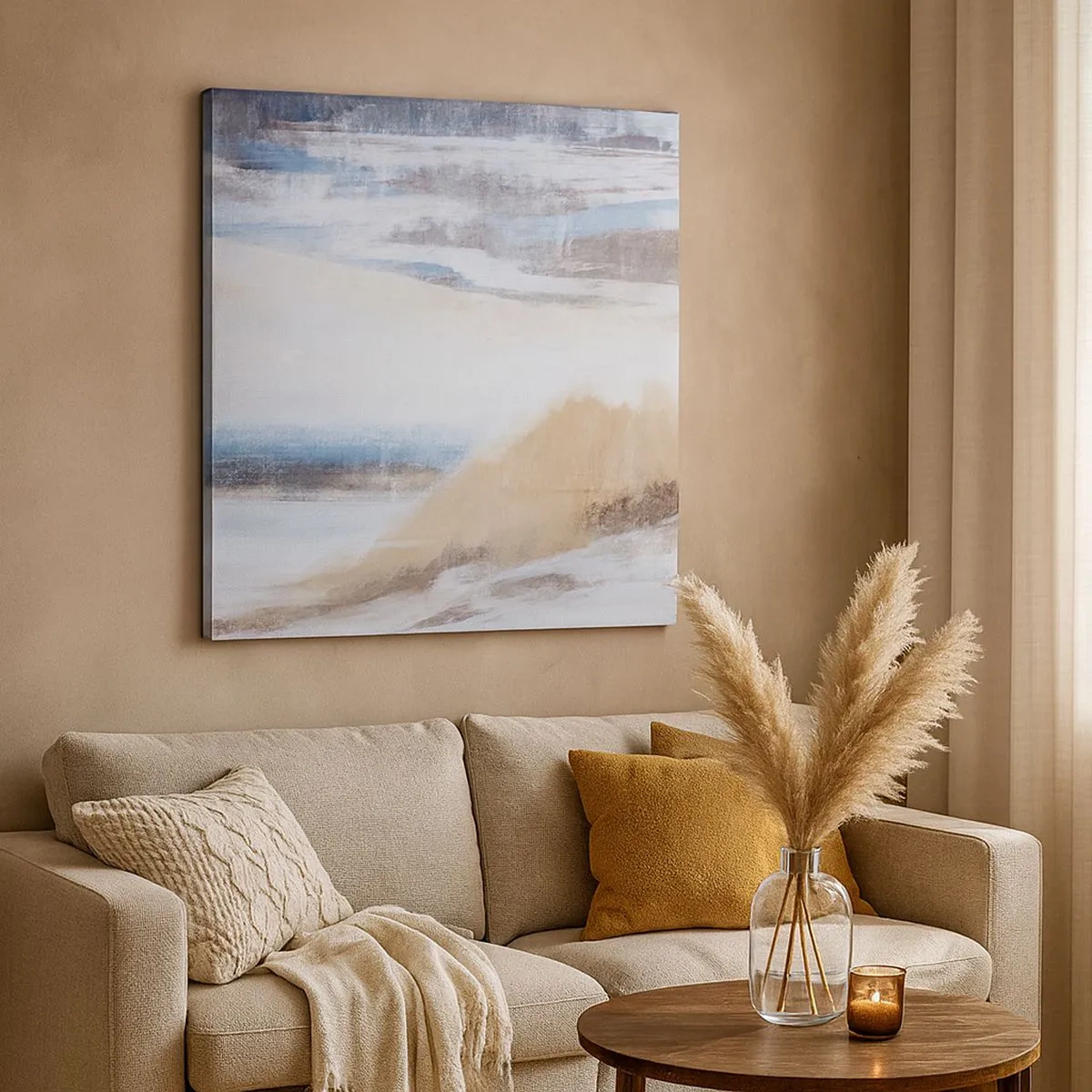 Tablou pe pânză - Compoziție de iarnă - 30x30 cm