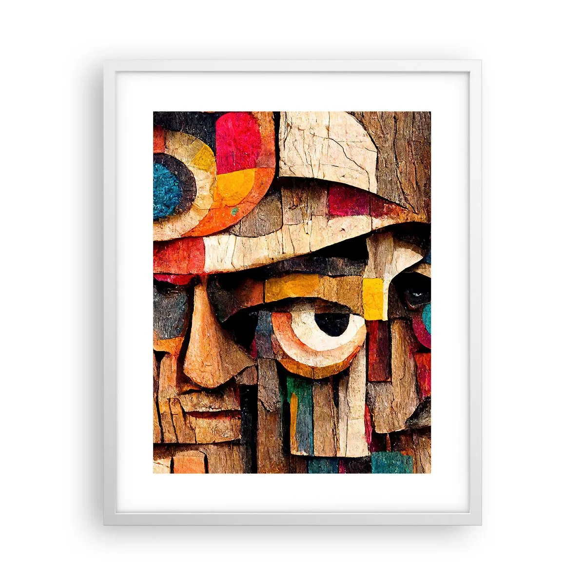 Poster în ramă albă - Te văd... - 40x50 cm