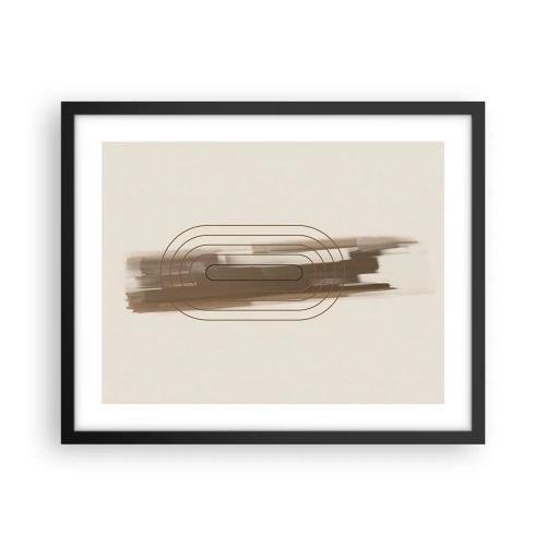 Poster în ramă neagră - O adiere de gri - 50x40 cm