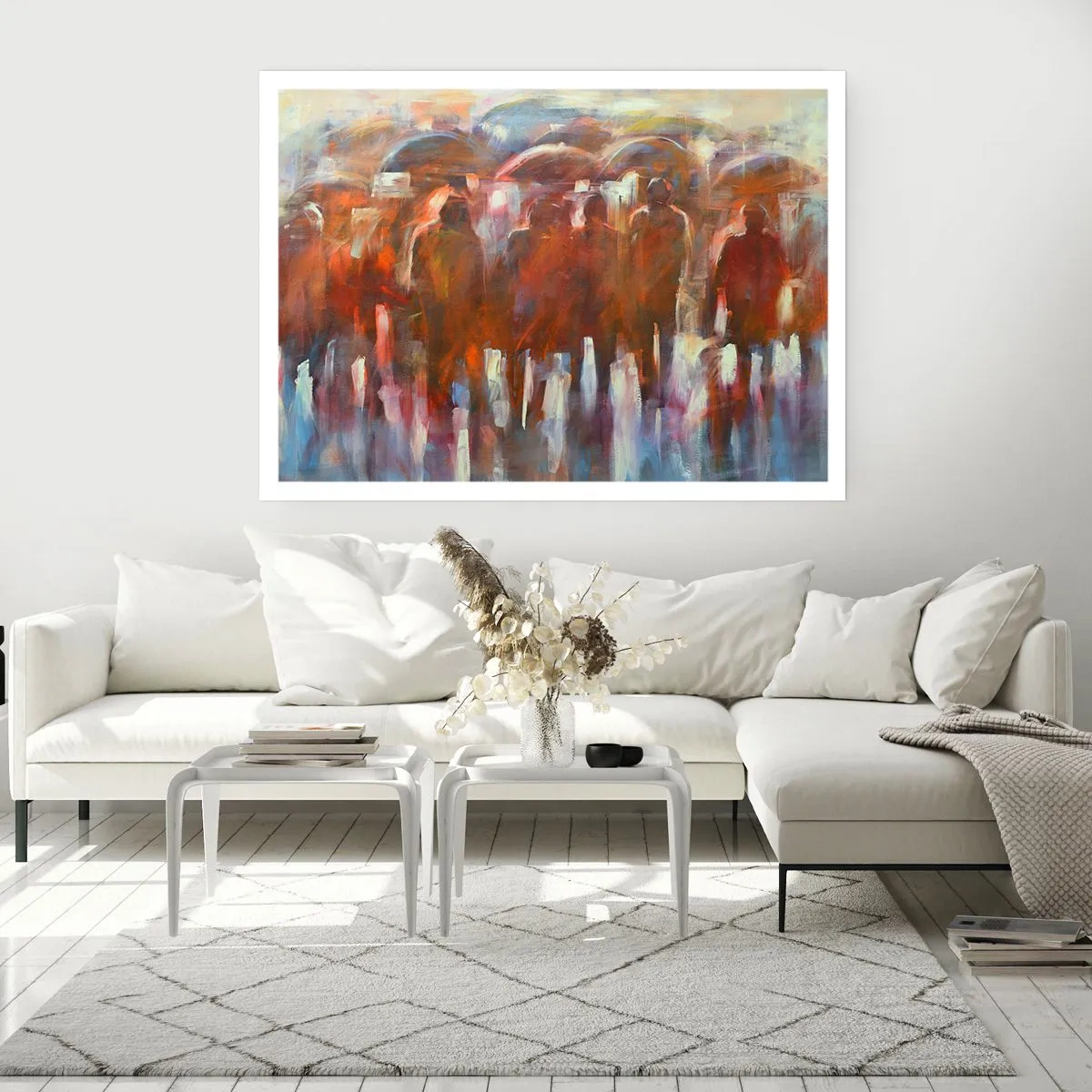 Poster - Egali în ploaie și ceață - 50x40 cm