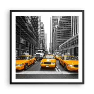 Poster în ramă neagră - Noi suntem cei care colorăm orașul - 60x60 cm